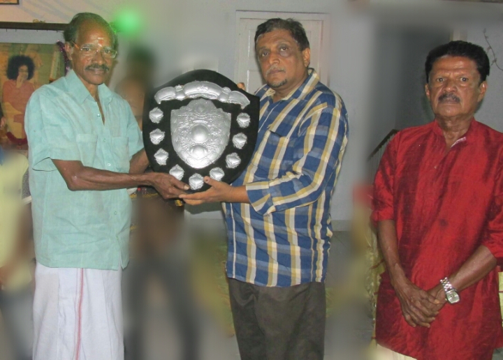 Mathew Guru honoured with shield