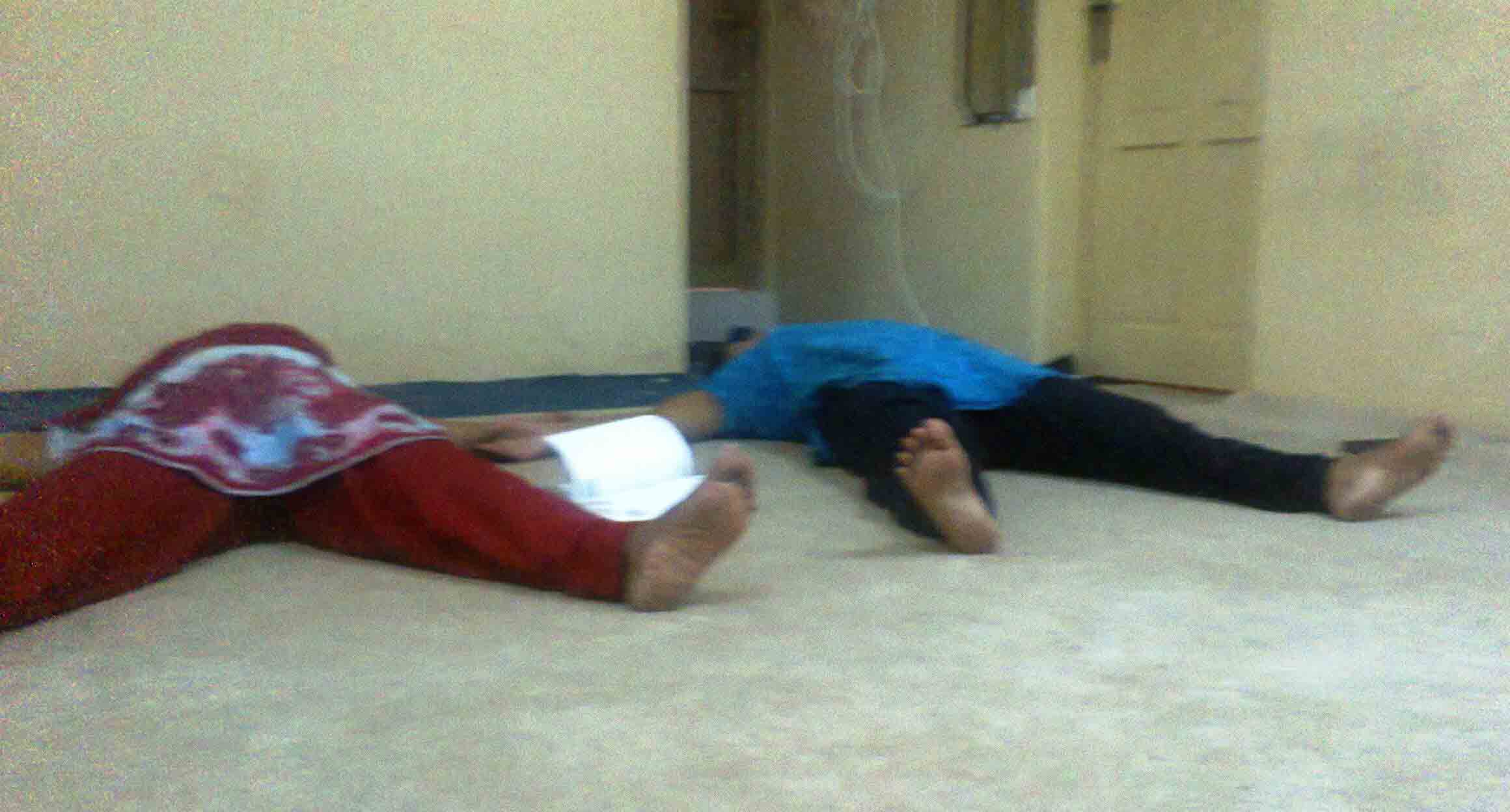 Ladies  practicing yoga at bahrain