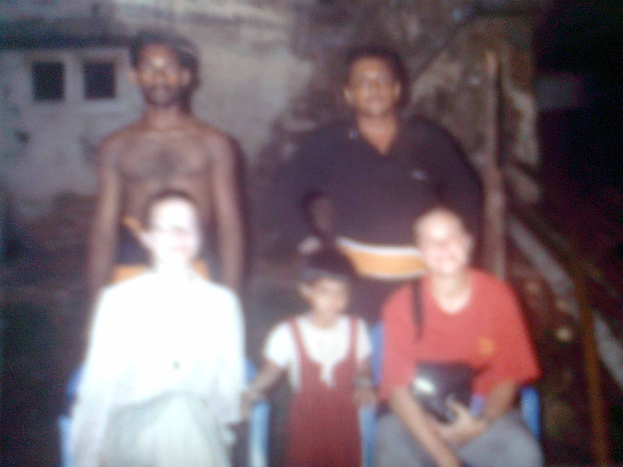Two German ladies with Gurukkal, daughter princy and Student Vinayan