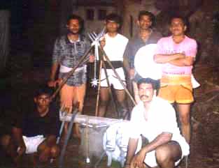 students Navin, premnath, sanuj, anish, shuhaid with MG