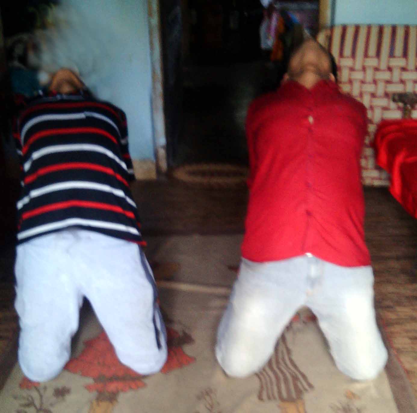 Adults yoga class